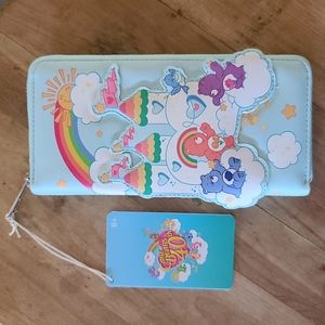 Loungefly Care Bears 40th Anniversary Zip Around Wallet